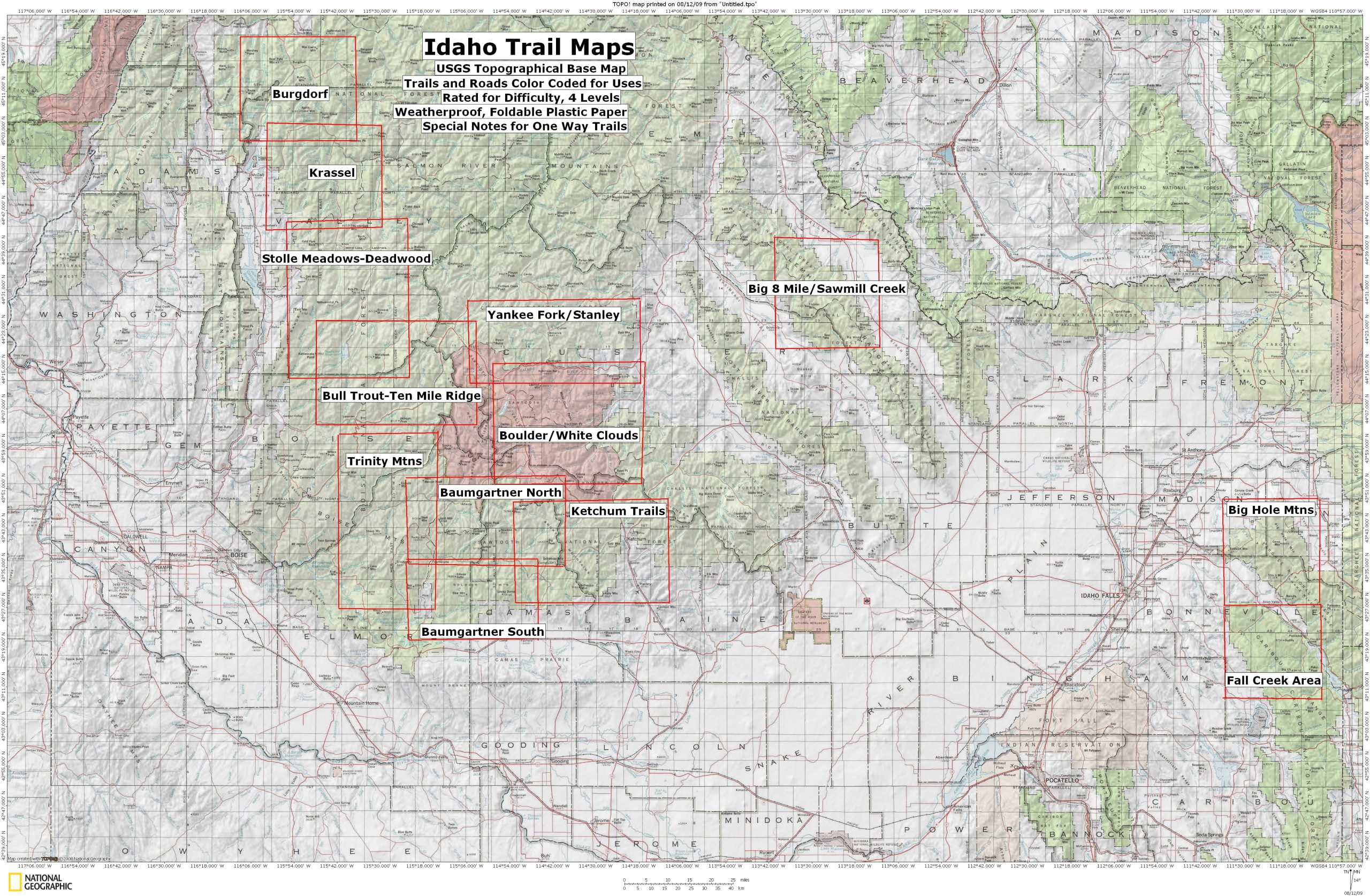 Idaho State Trails Maps